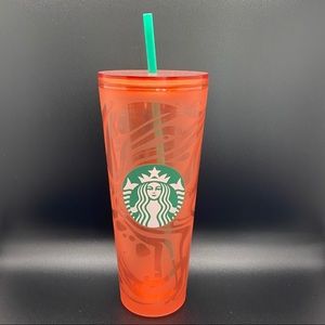 🔥RARE🔥Starbucks Coral Tumbler 24 oz. ~ EUC